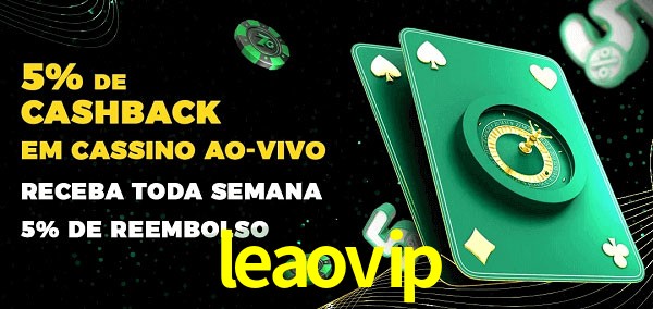 Promoções do cassino ao Vivo leaovip